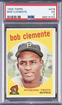 1959 Topps #478 Roberto Clemente - PSA EX 5